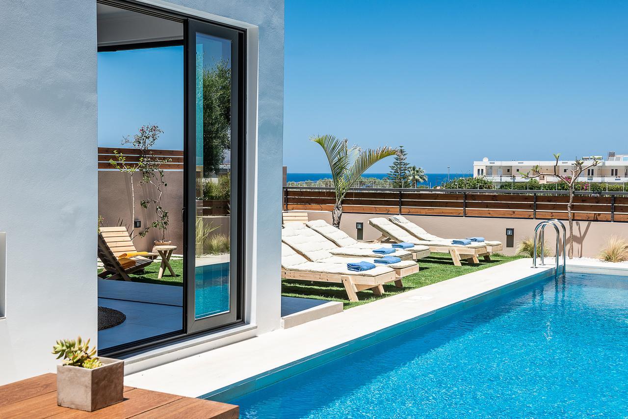 Fos Villa, A Luxe House With Private Heated Pool Galatas  Exterior photo