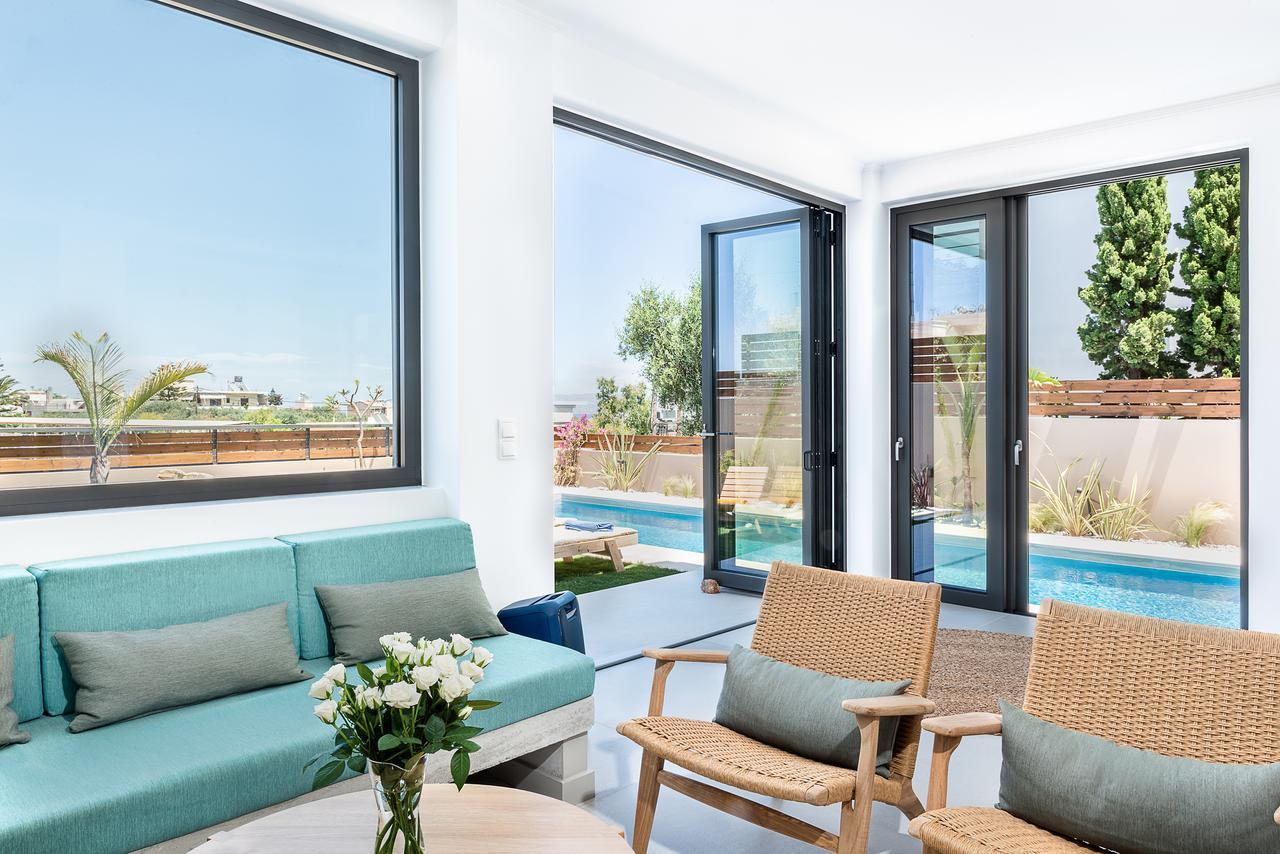 Fos Villa, A Luxe House With Private Heated Pool Galatas  Exterior photo