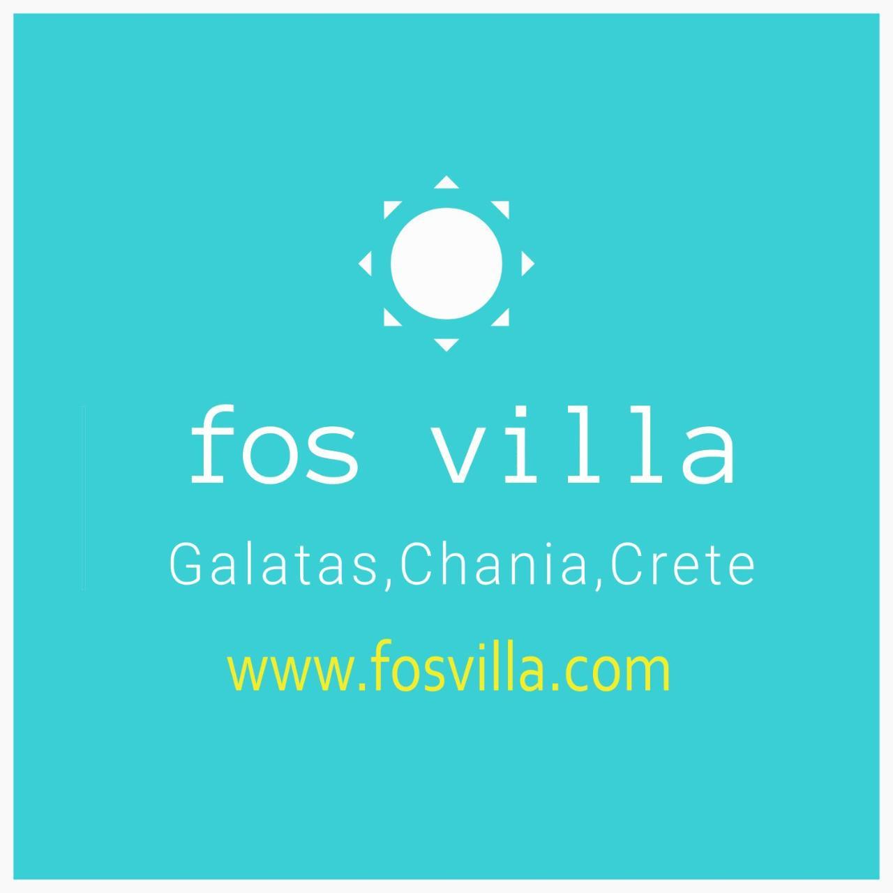 Fos Villa, A Luxe House With Private Heated Pool Galatas  Exterior photo